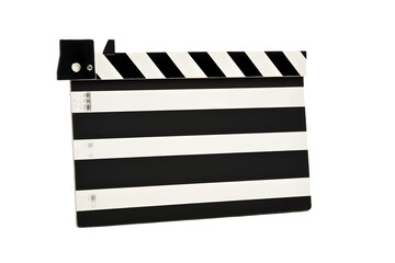 Obraz premium Isolated Clapperboard On Transparent Background For Film Production