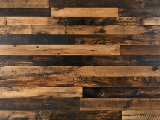 Reclaimed Wood Texture Background Dark Brown Rustic Wooden Planks