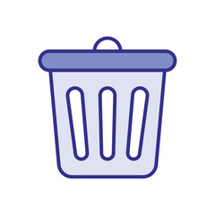 Trash Can icon vector stock illustration