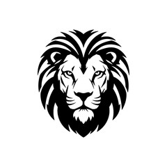 Fototapeta premium Lion Head Silhouette Logo