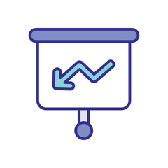 Presentation  icon vector stock illustration