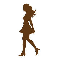 brown mother silhouette icon