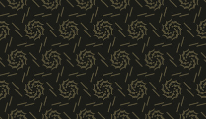 Decorative background with triangles. Curved lines. Vector illustration.