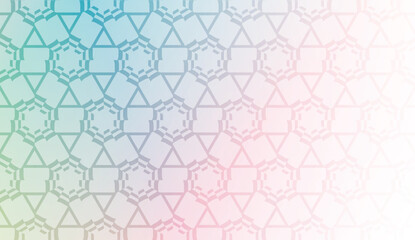 Pattern with geometric shape background. Vector illustration. Template for wallpaper, interior design, decoration, scrapbooking page. Gradient color