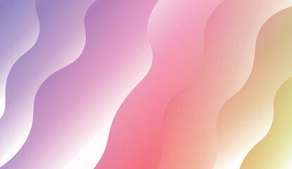 Wavy Background. For Design Flyer, Banner, Landing Page. Vector Illustration with Color Gradient.