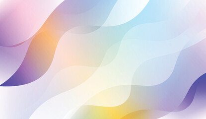 Abstract Wavy Background. For Business Presentation Wallpaper, Flyer, Cover. Vector Illustration with Color Gradient.