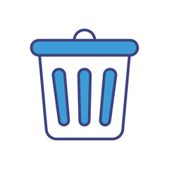 Trash Can icon vector stock illustration