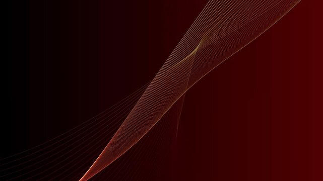 modern red wave lines animation on a dark gradient background