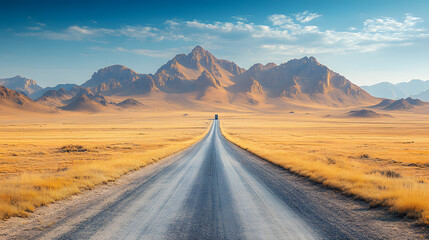 Fototapeta premium the road to the mountains