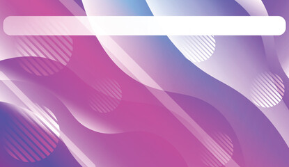 Abstract Shiny Waves, Lines, Circle, Space for Text. For Elegant Pattern Cover Book. Vector Illustration with Color Gradient.