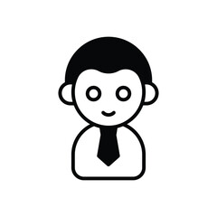 Employee icon vector stock illustration