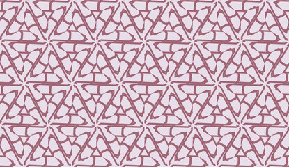 Template background with curved line. Triangles style. Vector illustration. Red, brown color. For flyer, screen, business presentation. Seamless