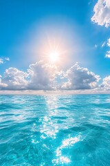 Sunny Ocean Sky Panorama