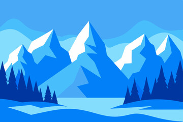 winter mountain landscape