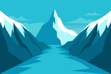 Fototapeta premium mountain landscape in the winter