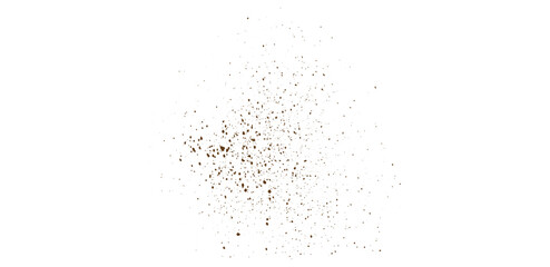 Obraz premium Brown dust chocolate powder particle vector grunge texture overlay illustration background
