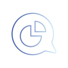 Discussion icon vector stock illustration