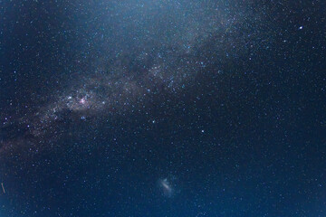 Moonlit Evening Night Sky with Stars