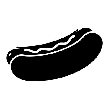 recommend clip art: A Delicious Hot Dog with Mustard Classic American Food Illustration