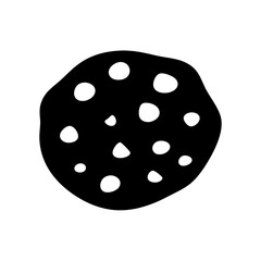 A Delicious Chocolate Chip Cookie Icon Illustration Graphic Design