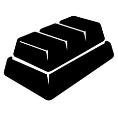 Delicious Chocolate Bar Icon Sweet Treat Candy Dessert Snack Food Graphic Design Element