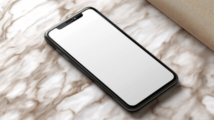 Silver Smartphone in Case: Mobile Communication Device