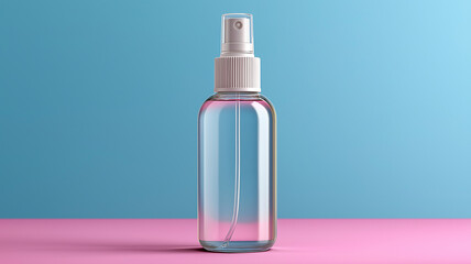 Pink Perfume in Glass and Plastic Bottles