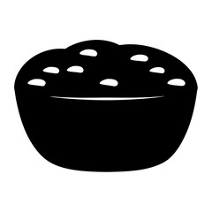 A Delicious Bowl of Creamy Dessert or Savory Dip with Scattered Bits