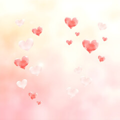 pink heart background