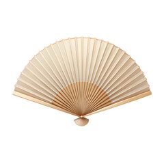 Delicate beige fan icon on a transparent background