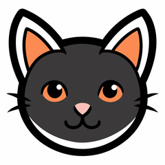 Cat Sticker Logo Cute and Creative Feline Designs for Branding and Decor