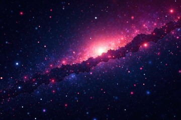 Fototapeta premium Shiny Starfield in Outer Space with Black Background , starry, twinkling, cosmic