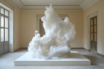 Abstract Sculpture in Museum Hall