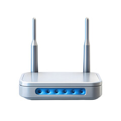 This is a Router 3D Render Illustration Icon on a transparent background