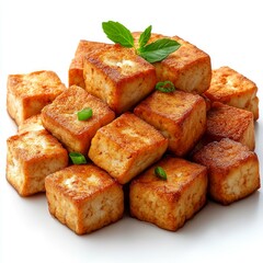 Pan-Fried Tofu Cubes: A Delicious Vegan Dish