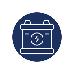Battery icon vector stock illustration
