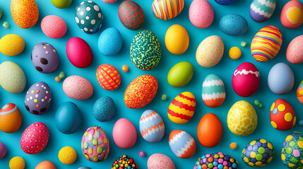 colorful easter eggs