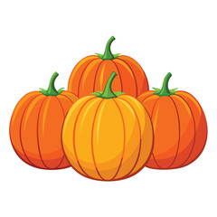 Halloween  three Pumpkin isolated  on white background