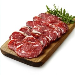 Fototapeta premium Savor the Exquisite Flavors of Cured Meat: A Culinary Delight
