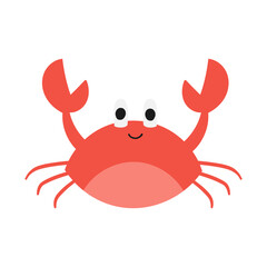 Cute Cartoon Crab Illustration