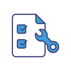 Technical Inspection icon vector stock illustration