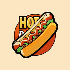 Vector illustration of various fast food