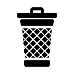 rubbish bin icon vector design template elegant style