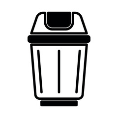 rubbish bin icon vector design template elegant style