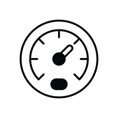 Speedometer icon vector stock illustration