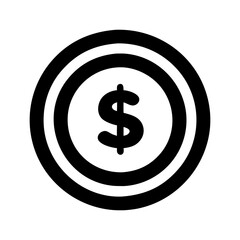 dollar sign vector icon