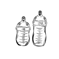 hand drawn baby pacifier sketch