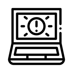laptop line icon