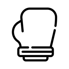 boxing gloves line icon