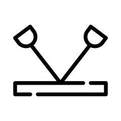 resistance band line icon